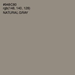 #948C80 - Natural Gray Color Image